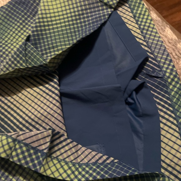 Nike Dri Fit Golf Skort Skirt Size 12 Kaleidoscope Blue Green Tennis /Pickleball - Picture 10 of 12